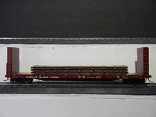 Stick Rail Load for HO Scale Bulkhead Flat Car