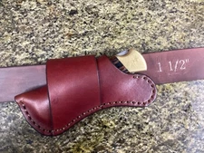 Leather Folding Knife Sheath Horizontal Buck 110 Size (Sheath Only) Left/Right