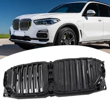 Black Fits For BMW G05 X5 2019 2020-2023 Front Radiator Air Shutter Grille Grill