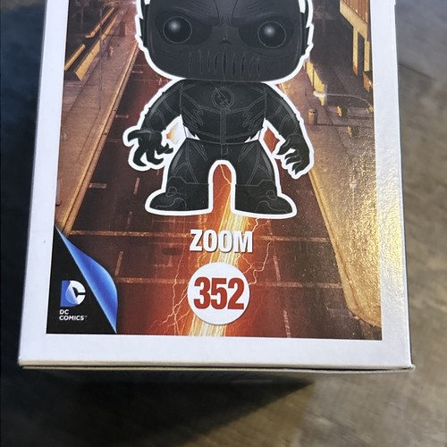 Teddy Sears SIGNED Zoom The  Flash Funko Pop W/ Flawed Box - Picture 5 of 15