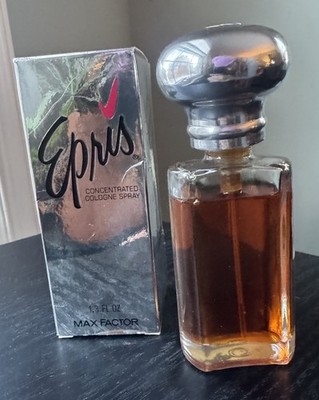 Vintage Epris Concentrated Cologne Spray 1.3 FL. OZ. Max Factor New Original Box