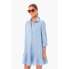 Tuckernuck Chambray Callahan Shirt Dress Size M Blue Long Sleeve