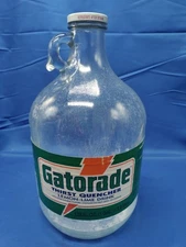 Vintage Gatorade Glass Bottle 1987 Gallon 128oz Lemon Lime Thirst Quencher Rare