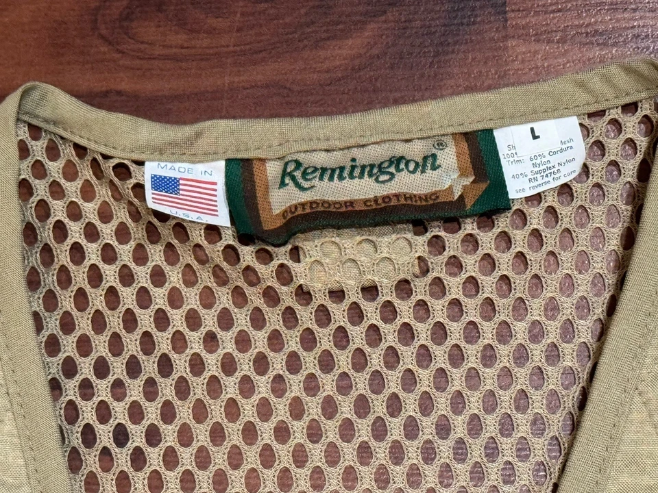 Vintage NEW! Remington Upland Mesh Hunting Vest RARE Size L Made USA Game Pouch - Image 2 of 4