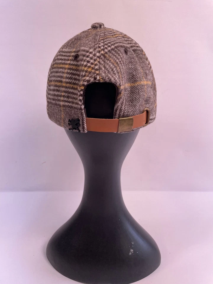 Gorra de béisbol Stacy Adams sombrero pata de gallo marrón con correa trasera OSFM Foto 3 de 4