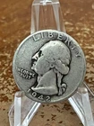 1942 Washington Silver Quarter, Average Circulated 90% Silver  # RJ114
