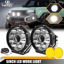 Colight 5in Driving Lights Amber Off Road Led Cube Pods Bumper Work Light Bar Colight 5in Driving Lights Amber Off Road Led Cube Pods Bumper Work Light Bar