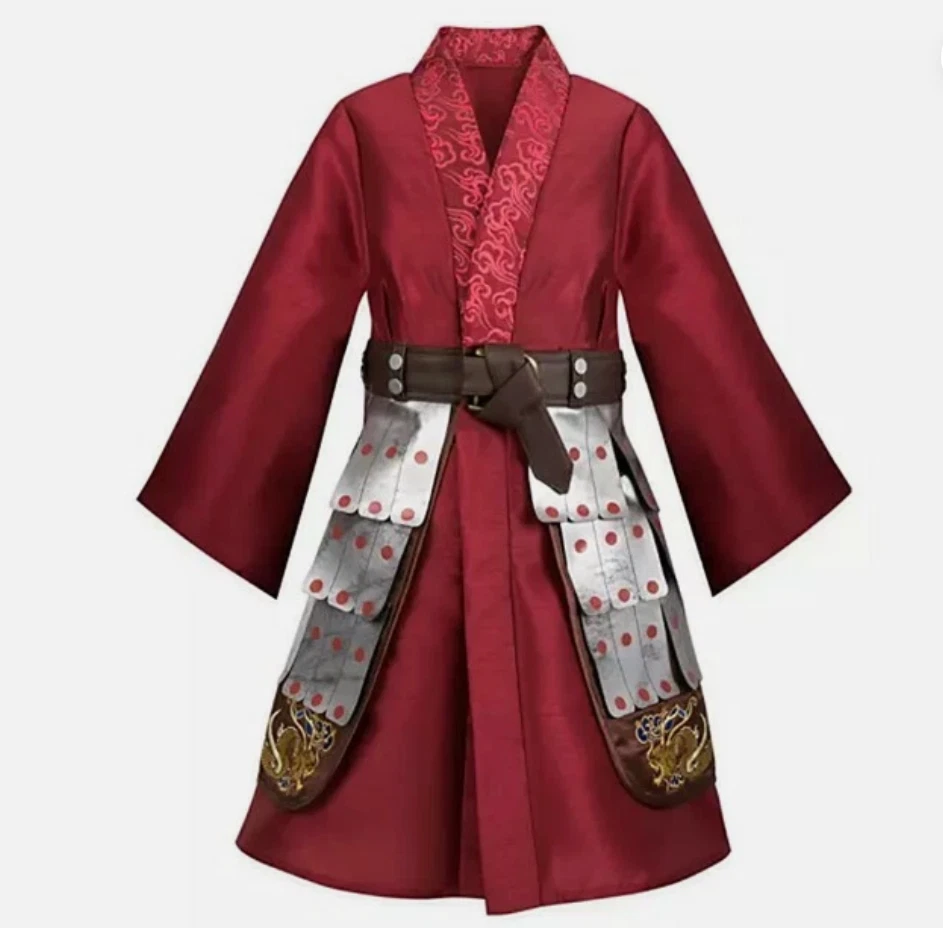 LTD Disney Store Sz 9 10 Live Action Mulan Deluxe Costume w Light Up Sword NWT - Image 2 of 4