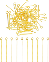 150 StüCk 20Mm Open Eye Pins 21 Gauge Goldton