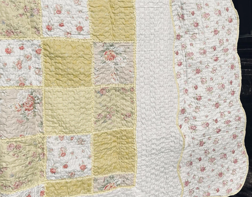 Cottagecore: Shabby Chic: ¡Colcha de retazos costeros/befspread! ¡Feliz!  Foto 4 de 4