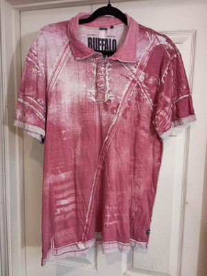 BUFFALO DAVID BITTON Red Faded Tee- Shirt ca 17311 rn 85706 Large