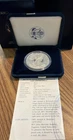 2001-W Proof $1 American Silver Eagle Box, OGP & COA