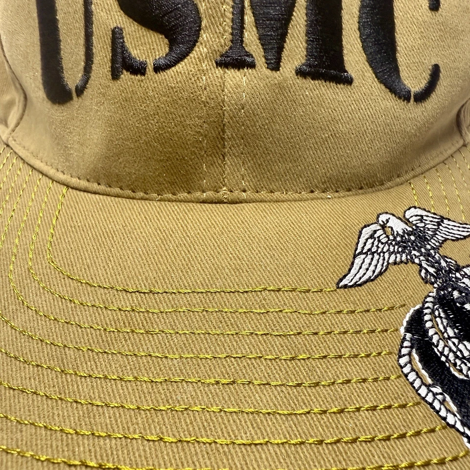 Rothco Deluxe Vintage USMC Embroidered Low Pro Cap - Coyote Brown - Image 3 of 4