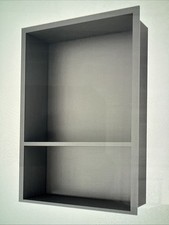 Recessed Wall Niche Cabinet 18x12", Stainless Steel, 1 Shelf, Fade/Scartch Proof