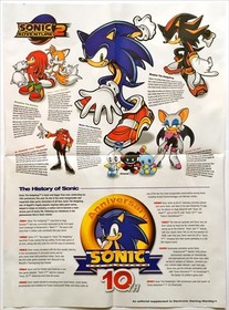 Sonic Adventure 2 - SEGA Dreamcast - Vintage Original Poster Promo Art 2001
