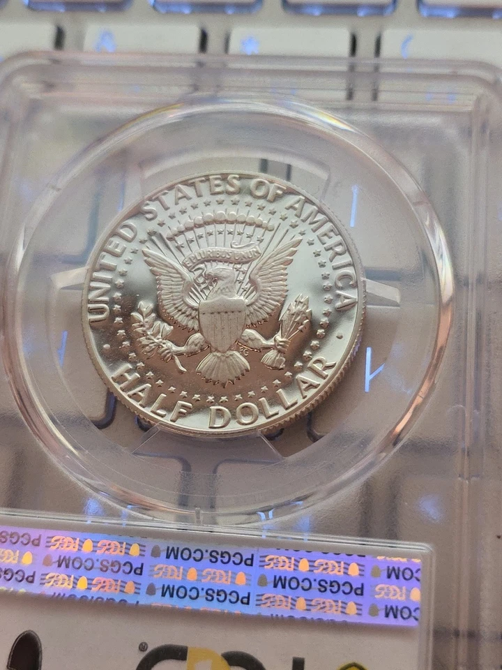 1992 S 50C Silver Kennedy Half Dollar Proof PCGS PR70DCAM-SEE STORE WW2 MEDALS - Изображение 4 из 4