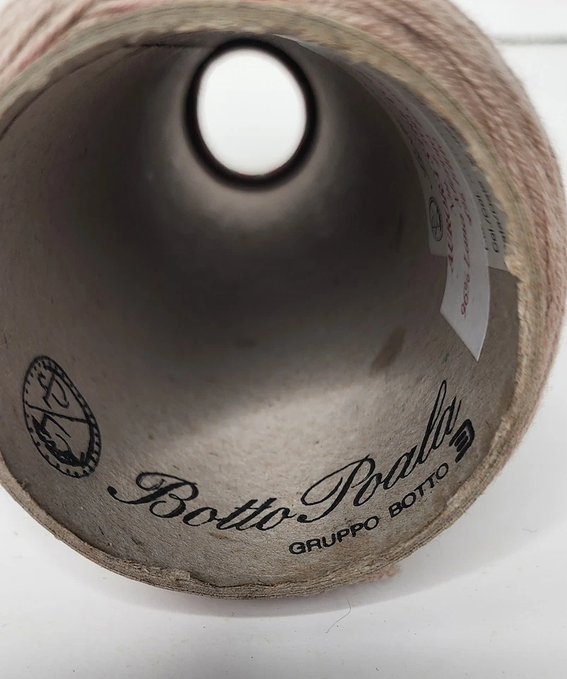 Botto Poala Aurora Stretch Merino Wool Yarn 4.4 oz Taupe Italy - Image 4 of 4