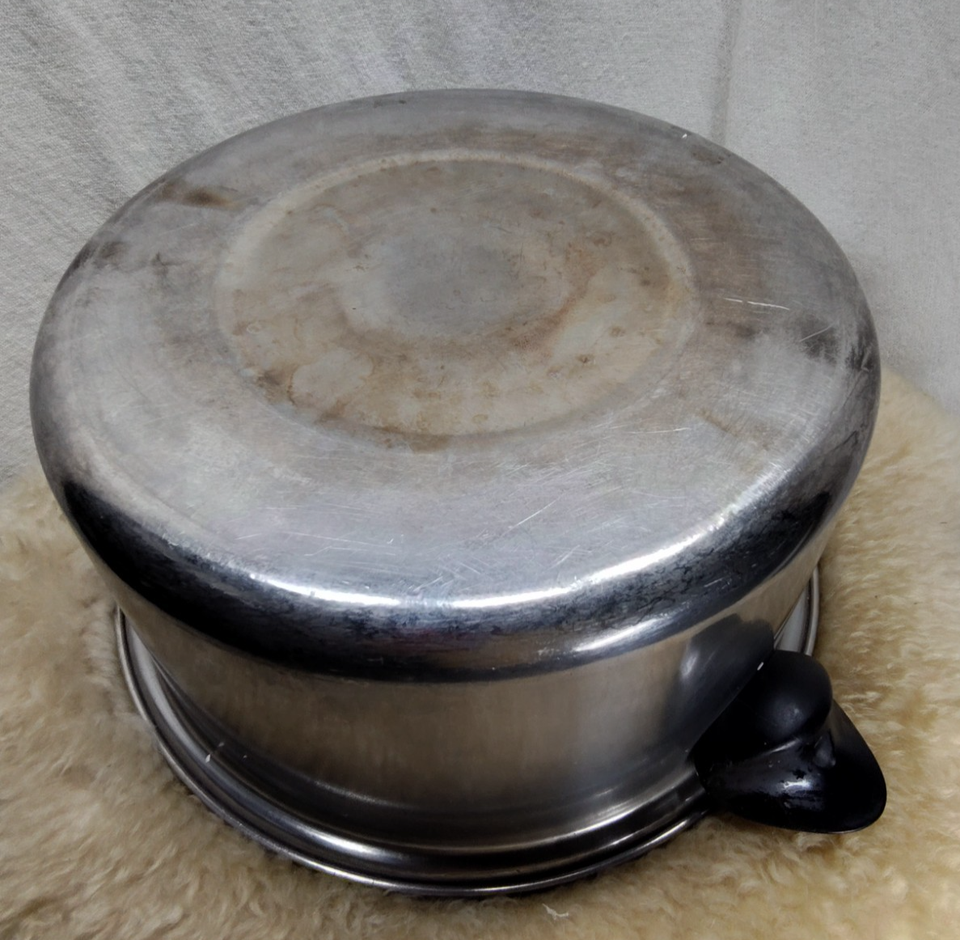 VINTAGE COLONIAL WARE STOCK POT 6 Qt STAINLESS STEEL HEAVY DUTY 3 PLY ...