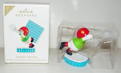 Hallmark 2011 Football Superstar Add A Name Personalize Snowman Ornament NEW