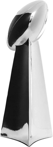 FANTASY FOOTBALL TROPHY - 14 INCHES LARGE - CHROME REPLICA TROPHY MADE for FA... - Picture 4 of 8