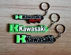 Set 3 Kawasaki Keyring Keychain Rubber Motorcycle Racing Collectible Gift New