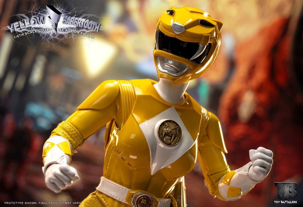 TOYS BATTALION TB016 1/6 パワー イェローレンジャー Toys Battalion 1/6 Yellow Sabertooth Collectible Figure [TB