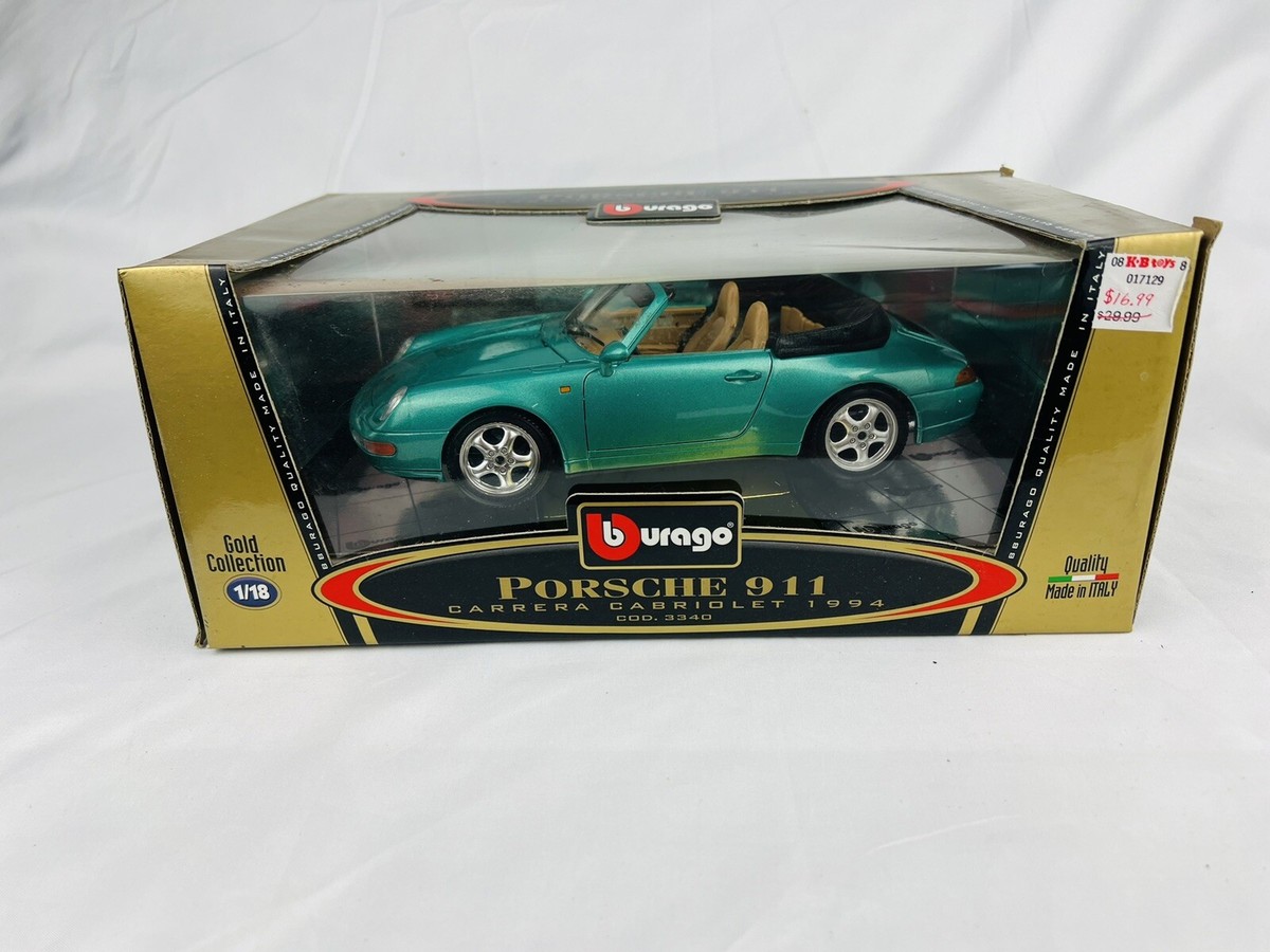 ミニカー Burago PORSCHE 911 CARRERA CABRIOLET Burago Porsche 1994 911 Carrera Cabriolet 1:18 Scale Die Cast