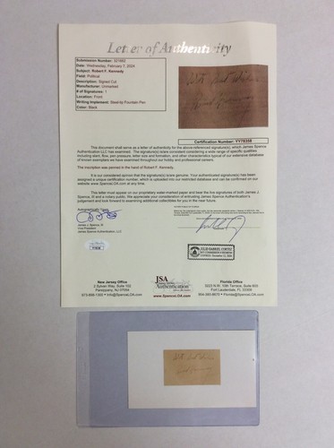 Robert F. Kennedy RFK signiertes geschnittenes Auto mit Aufschriften! Senator Politisch