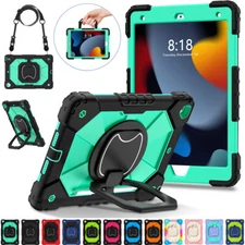 Shockproof Hard Armor Stand Case Cover For Apple iPad 10th 9th 8th 7th Air Pro