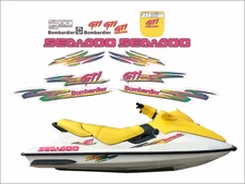 SEADOO GTI 1997 Graphics / Decal / Sticker Kit  pink