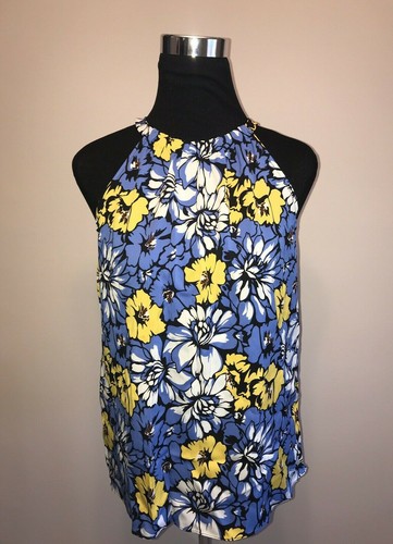 $228 NWT DVF Pania Dahlia Small Multi Sun Floral Sleeveless Tank sz S