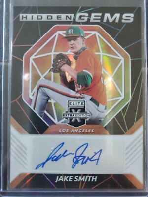 2021 Panini Elite Extra Edition Jake Smith Hidden Gems AUTO Angels RC Rookie