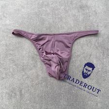 Charlie by matthew zink Men Duna Purple boomerang swim Thong swimwear M L XL