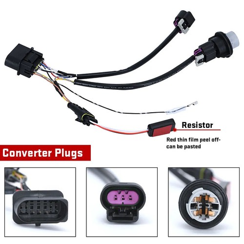 2* Headlight Conversion Wiring Harness Part For Dodge Ram 1500 2500 3500 2013-18 - Picture 4 of 12