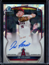 2023 1st Bowman Chrome ~ Joe Stewart ~ #CPA-JST ~ Atomic Refractor /100 ~ Auto