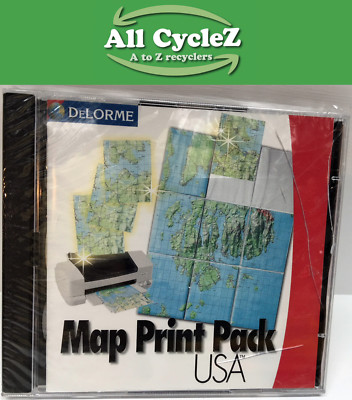 DeLORME Map Print Pack USA New! Genuine!