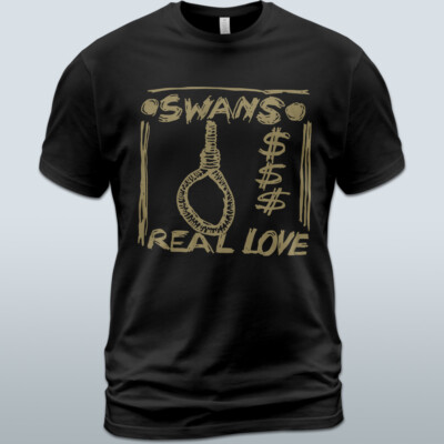 Cotton T-Shirt Swans Real Love Album Tee Michael Gira Christopher Pravdica
