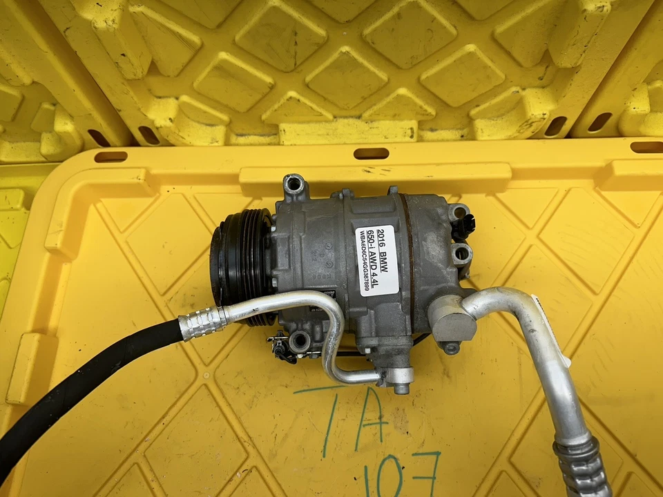 2010-2013 BMW F01 F02 F06 F07 F10 E70 E71 550 650 750 X5 X6 AC Compressor W Hose - Image 2 of 4