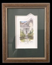 Alex Krajewski Small Art Print "Sunny Day" 253/450 Framed, Under Glass~3D~7 1/4”