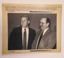 "7.5 x 8.5" AP Wire Press Photo New York Giants Bill Parcells Ray Handley 1991