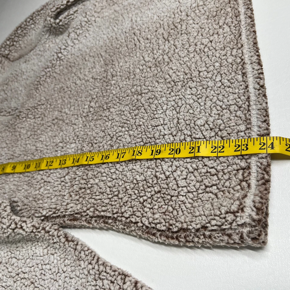 Camisa Bass Mujer Talla XS Polar Peludo Manga L Beige Media Cremallera Foto 4 de 4