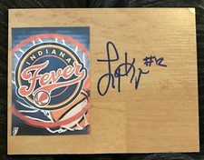 LYNETTA KIZER Indiana FEVER Basketball WNBA Signed Floor Tile 5" x 4" Free Ship