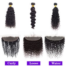10A Human Hair Bundles with Frontal 13 4 Lace Frontal Remy Virgin Hair for Women
