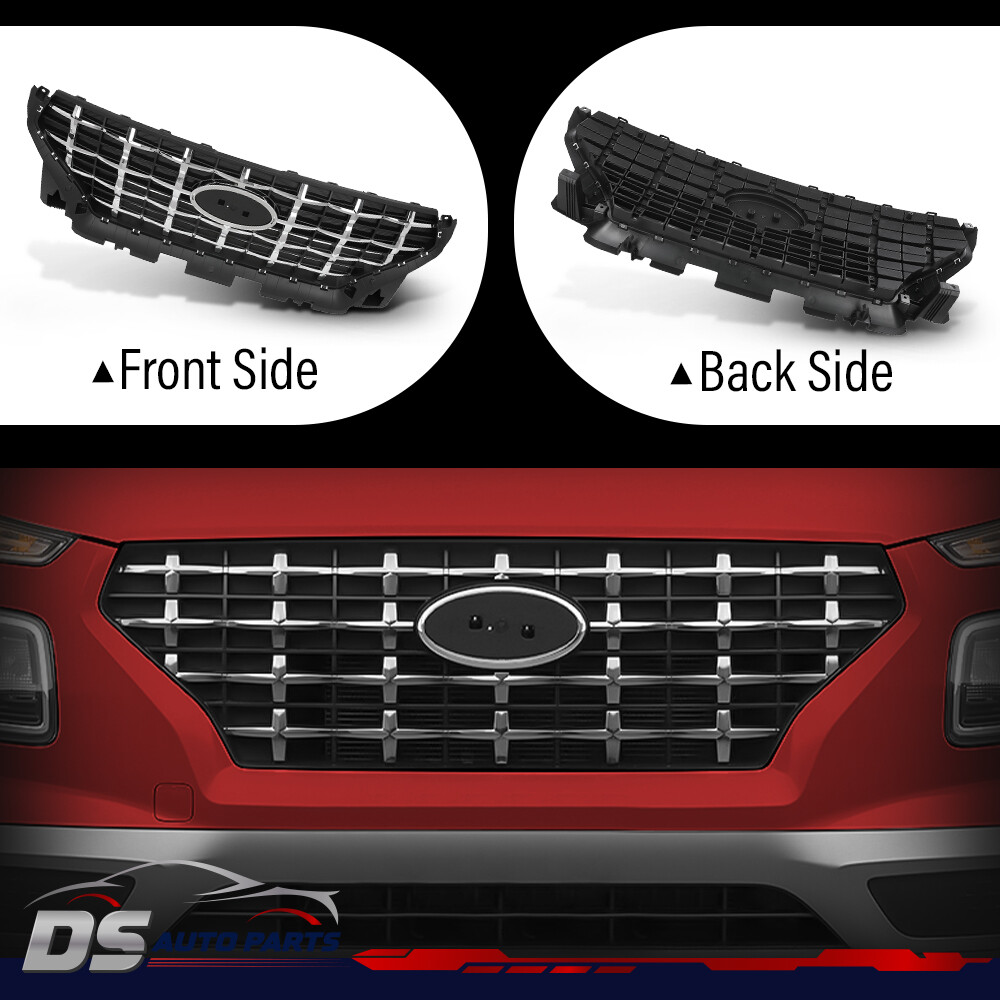 Front Bumper Radiator Grille W Chrome 86350K2010 Fit For 20-23 Hyundai Venue