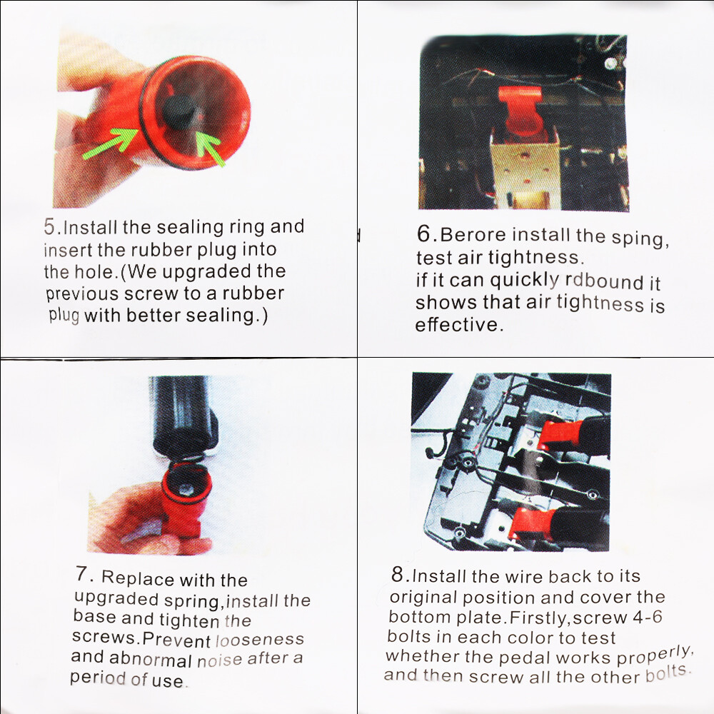 3x Complete Brake Pedal Throttle Clutch Spring Kit for LOGITECH G25 G27