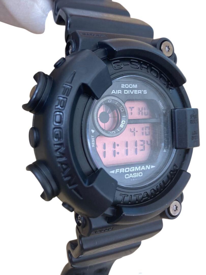 CASIO G-SHOCK FROGMAN Real Black DW-8200BK-1JF WRIST WATCH G CASIO G-SHOCK FROGMAN Real Black DW-8200BK-1JF WRIST WATCH G