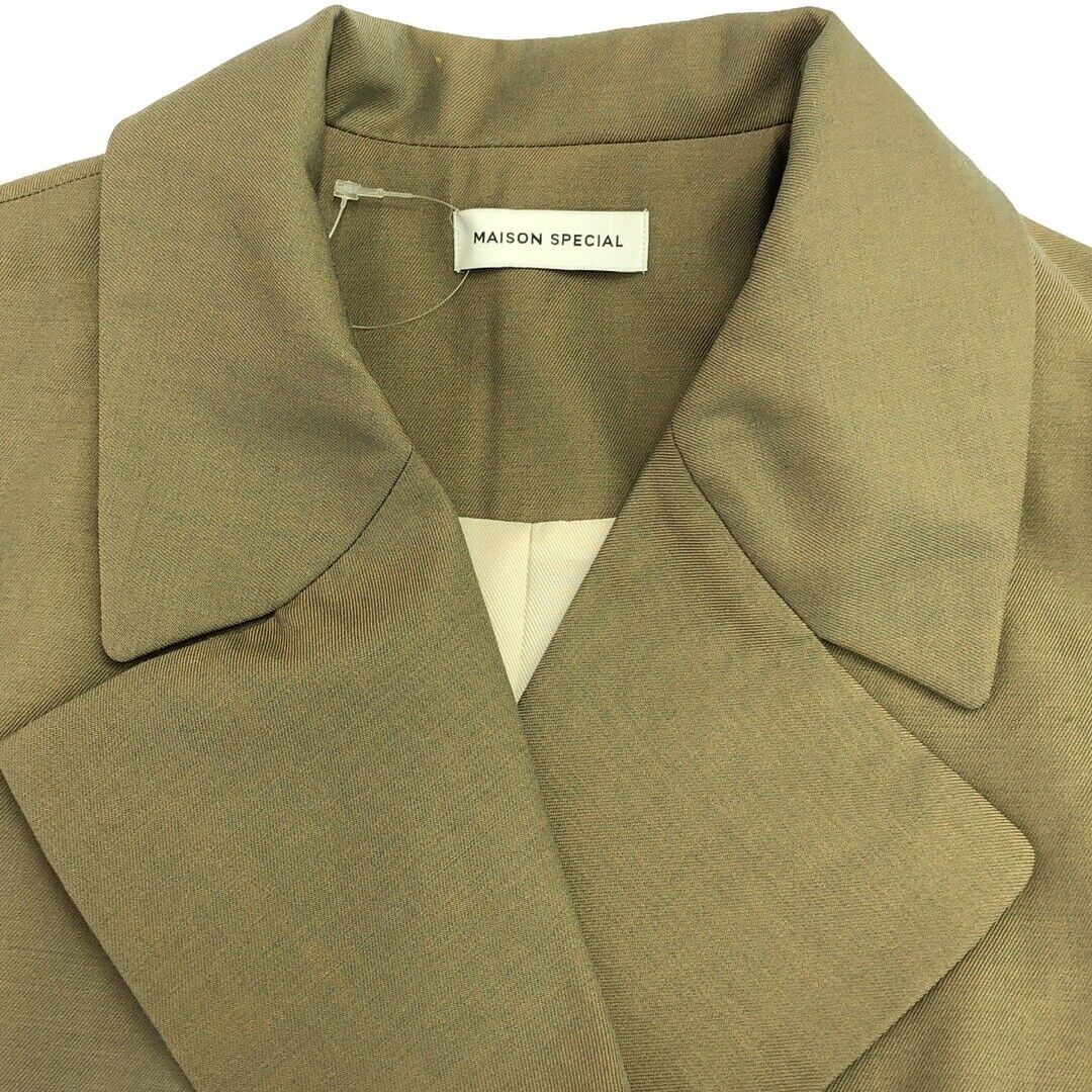 MAISON SPECIAL High Count Over Gilet 21212165102 Khaki F MAISON SPECIAL High Count Over Gilet 21212165102 Khaki F