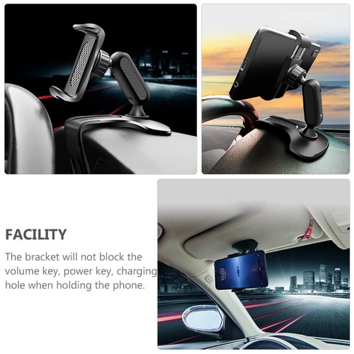 Car Phone Holder Smartphone Mount with Clamp Mobile Hanger Cell Accessories - 第 2/12 張圖片