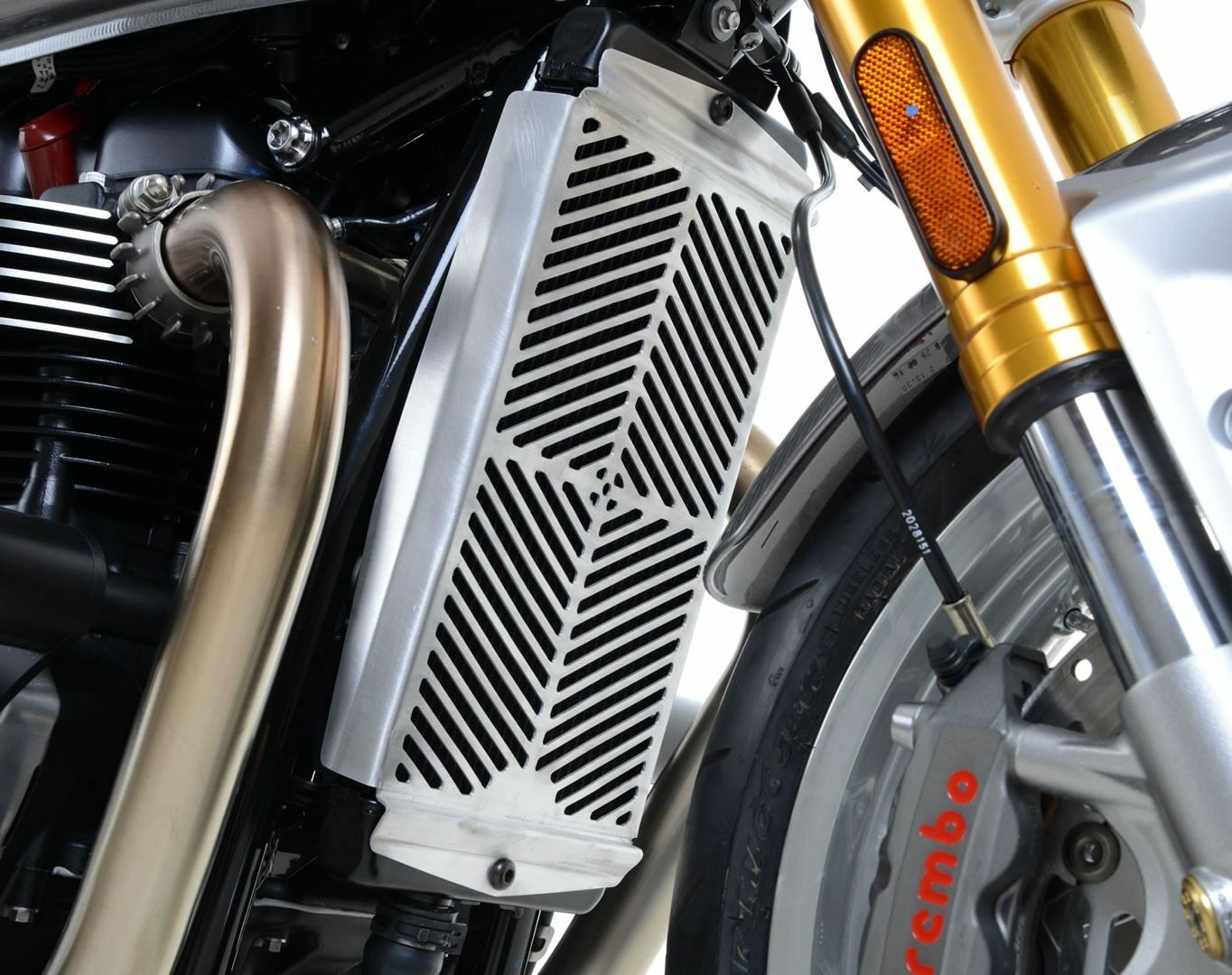 R&G Radiator Guard Stainless Steel Triumph Thruxton 1200 2016 - 2018