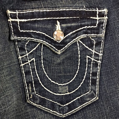 True Religion Disco Billy Big T Women’s Vintage Princess Diamond Cut Denim Jeans - Picture 10 of 12